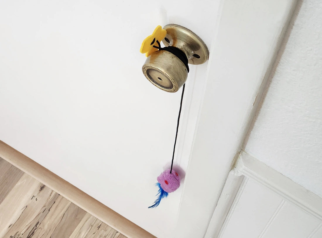 Kush Critter hanging from a doorknob